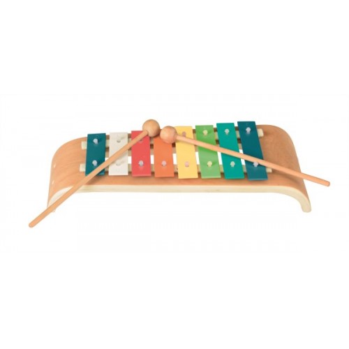 Xilofon colorat si curbat cu 8 note egmont toys imagine